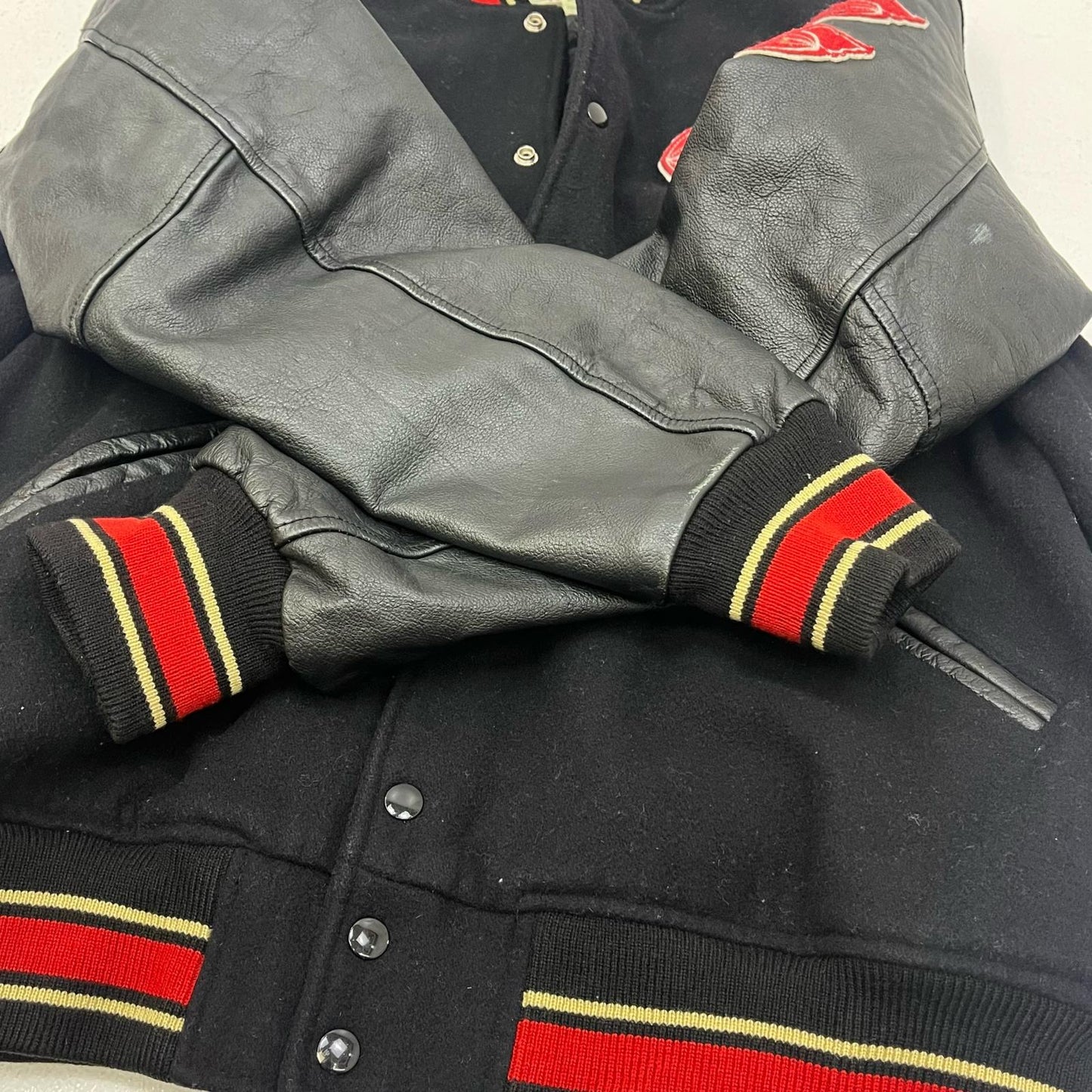 schott | ショット レザーパッチ スタジャン ブラック【加古川店】