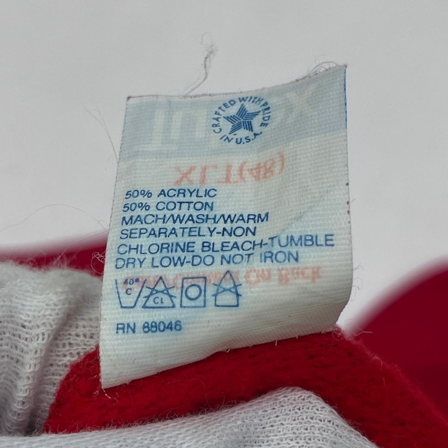 VINTAGE衣料 | ヴィンテージイリョウ 80s TULTEX:JOLLY MOLLY~ スウェット レッド サイズ：XL【加古川店】