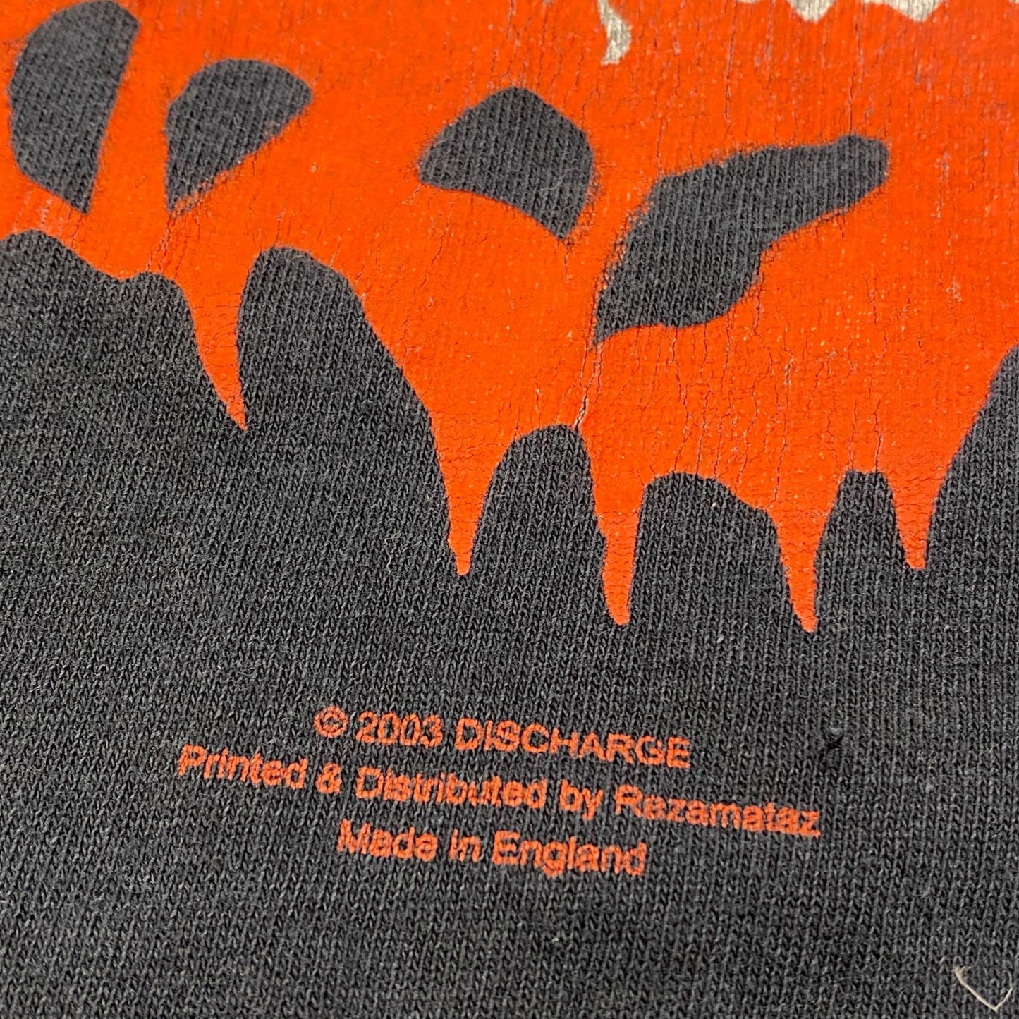 DISCHARGE 半袖Ｔシャツ 03年Copyright ブラック サイズ：L【加古川店】