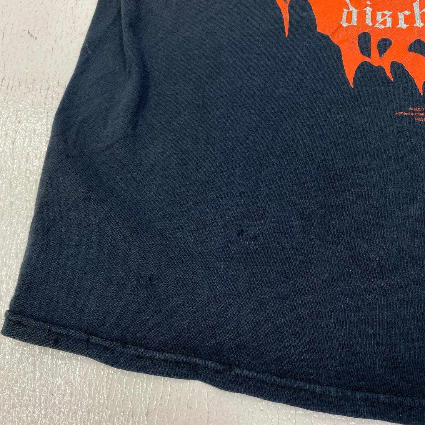 DISCHARGE 半袖Ｔシャツ 03年Copyright ブラック サイズ：L【加古川店】