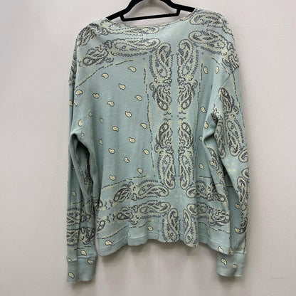 PAISLEY HENLEY NECK WAFFLE SHIRT 長袖Ｔシャツ 3AW22-ML-HLPA ライトブルー サイズ：M【加古川店】