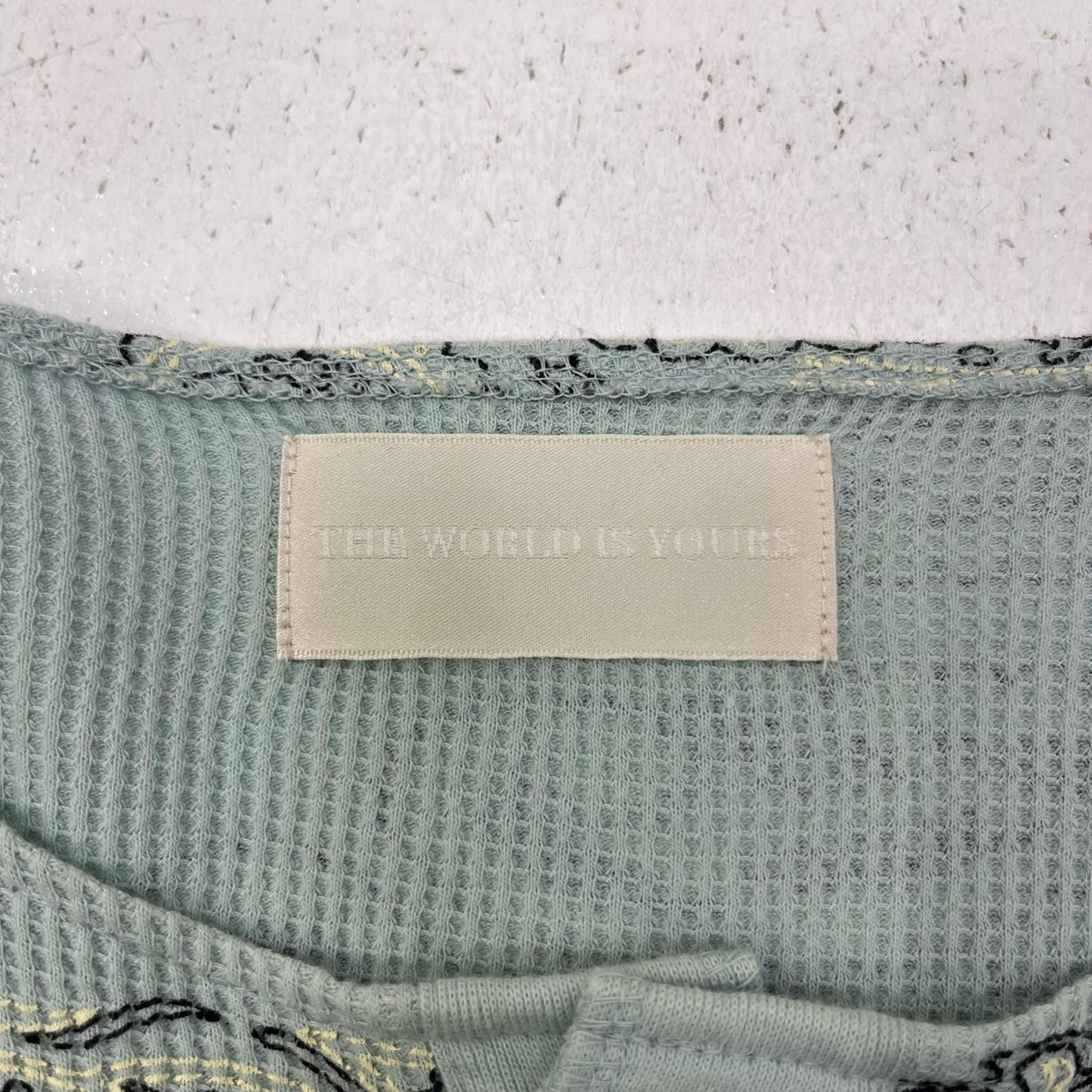 PAISLEY HENLEY NECK WAFFLE SHIRT 長袖Ｔシャツ 3AW22-ML-HLPA ライトブルー サイズ：M【加古川店】