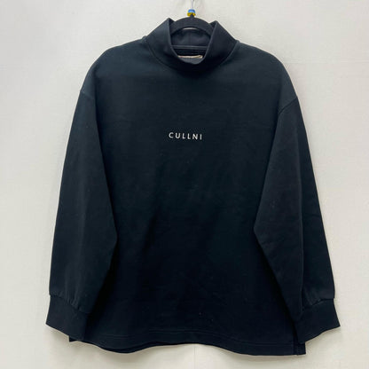CULLNI | クルニ モックネック ロゴ オーバーサイズ スウェット スウェット 19-aw-052 ブラック サイズ：1【加古川店】