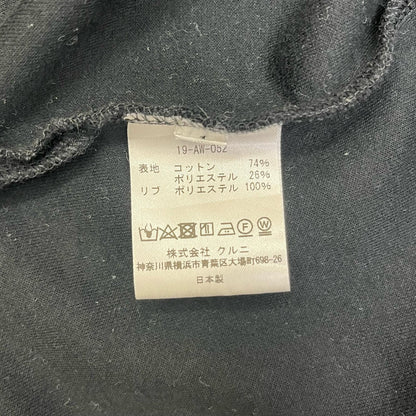 CULLNI | クルニ モックネック ロゴ オーバーサイズ スウェット スウェット 19-aw-052 ブラック サイズ：1【加古川店】
