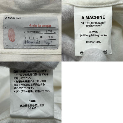 24-WRONG MILITARY JACKET ミリタリージャケット 24-WMJ ホワイト【加古川店】