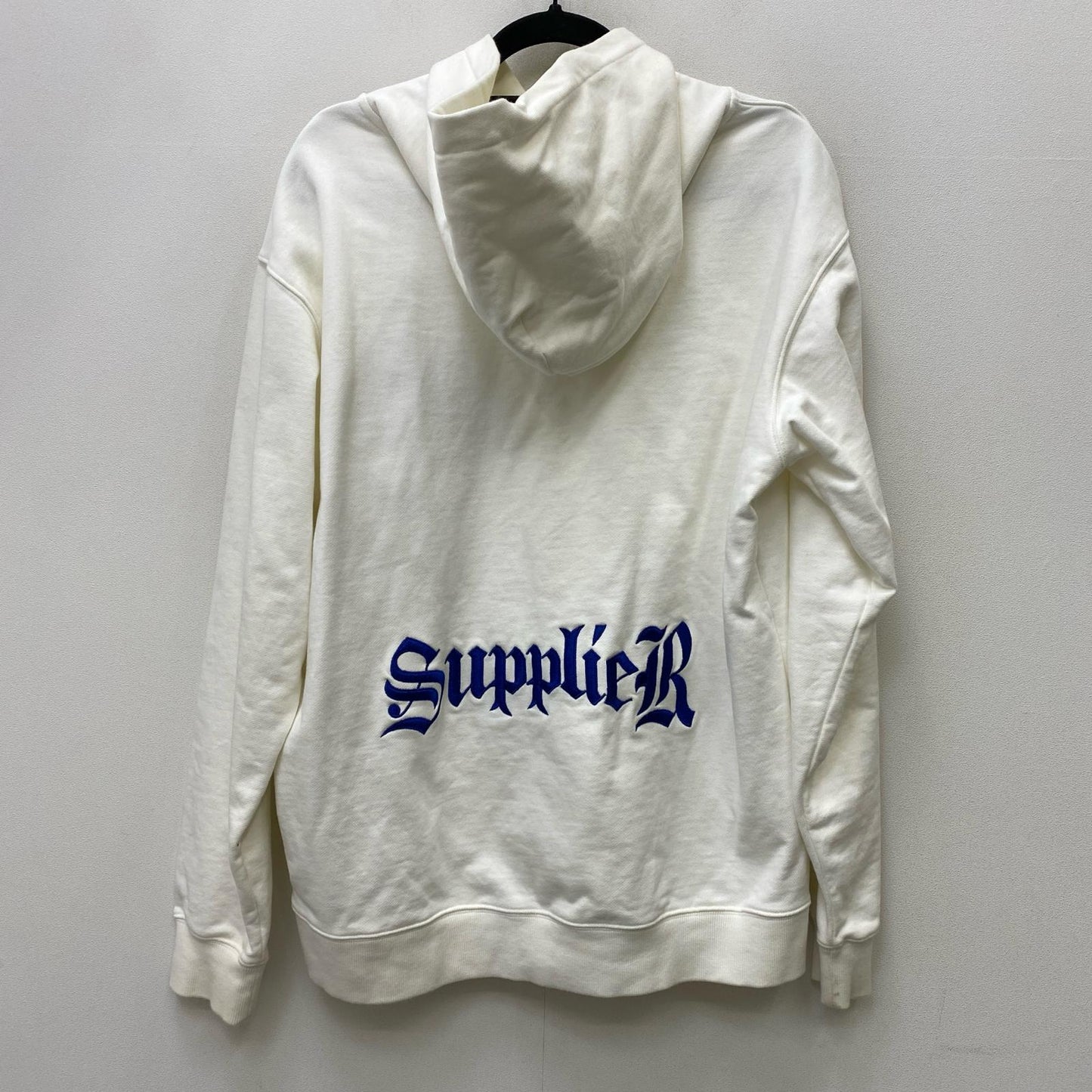 SUPPLIER | サプライヤー RHINESTONE CROSS HOODIE パーカー ホワイト サイズ：XL【加古川店】