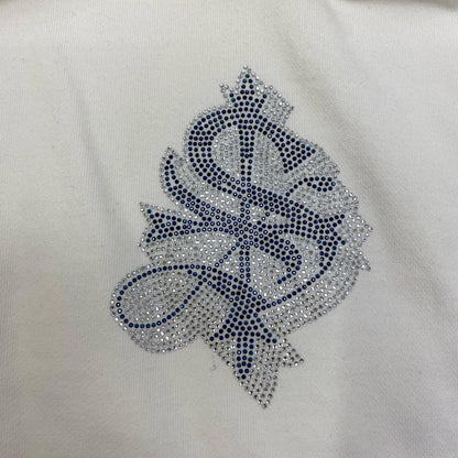 SUPPLIER | サプライヤー RHINESTONE CROSS HOODIE パーカー ホワイト サイズ：XL【加古川店】