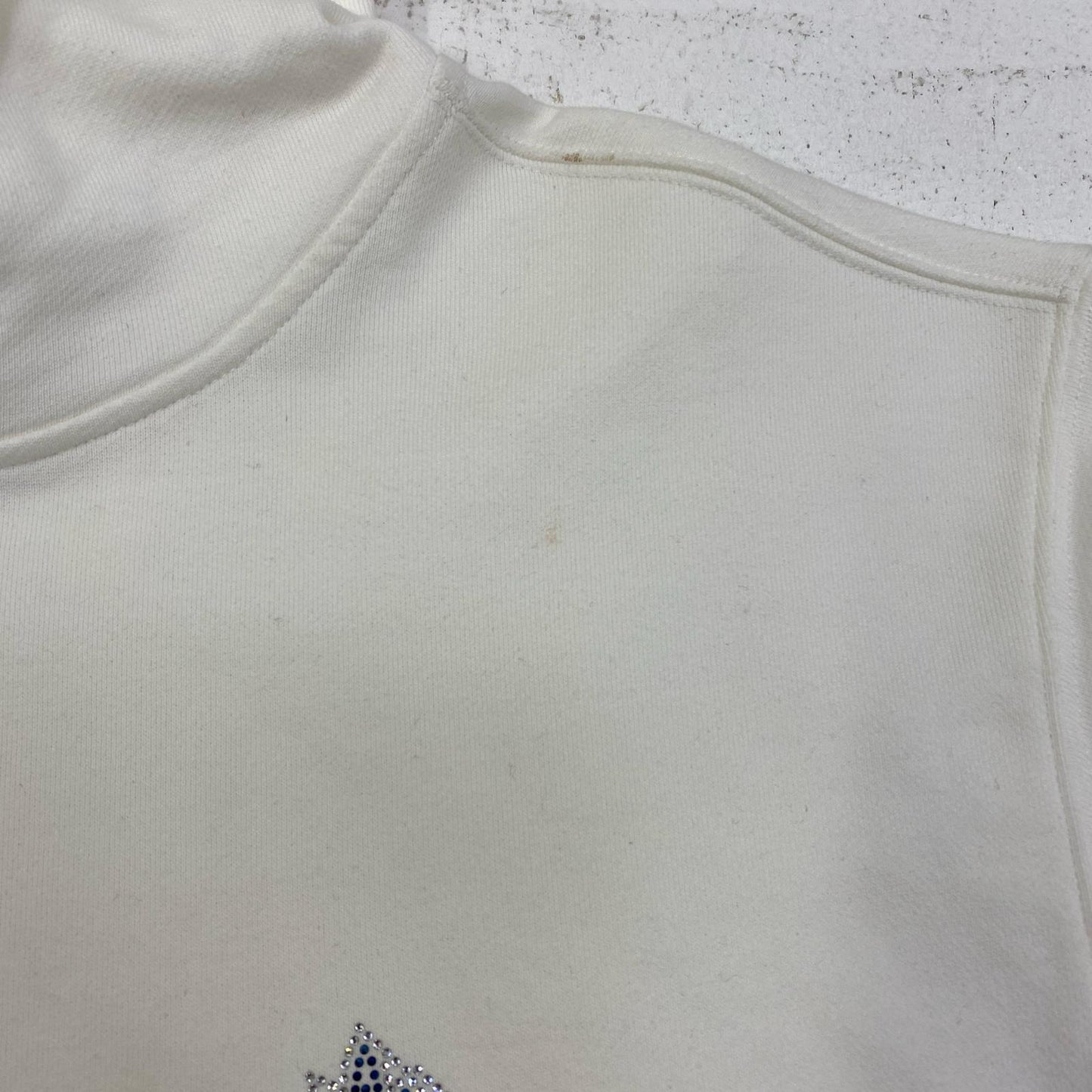SUPPLIER | サプライヤー RHINESTONE CROSS HOODIE パーカー ホワイト サイズ：XL【加古川店】