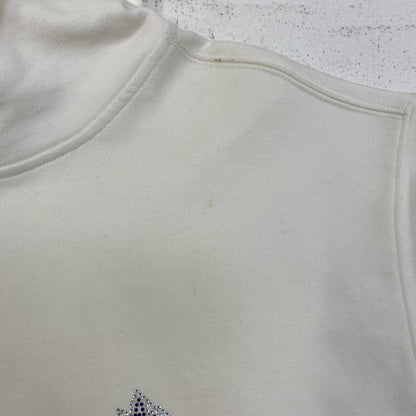 SUPPLIER | サプライヤー RHINESTONE CROSS HOODIE パーカー ホワイト サイズ：XL【加古川店】