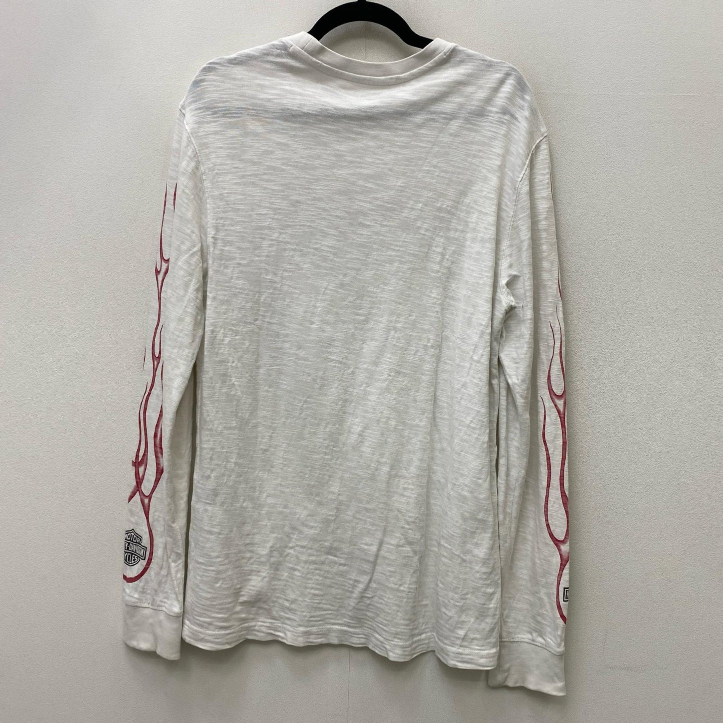 HARLEY-DAVIDSON | ハーレーダビットソン ファイヤーパターン 長袖Ｔシャツ 96208-24AC ホワイト サイズ：M【加古川店】