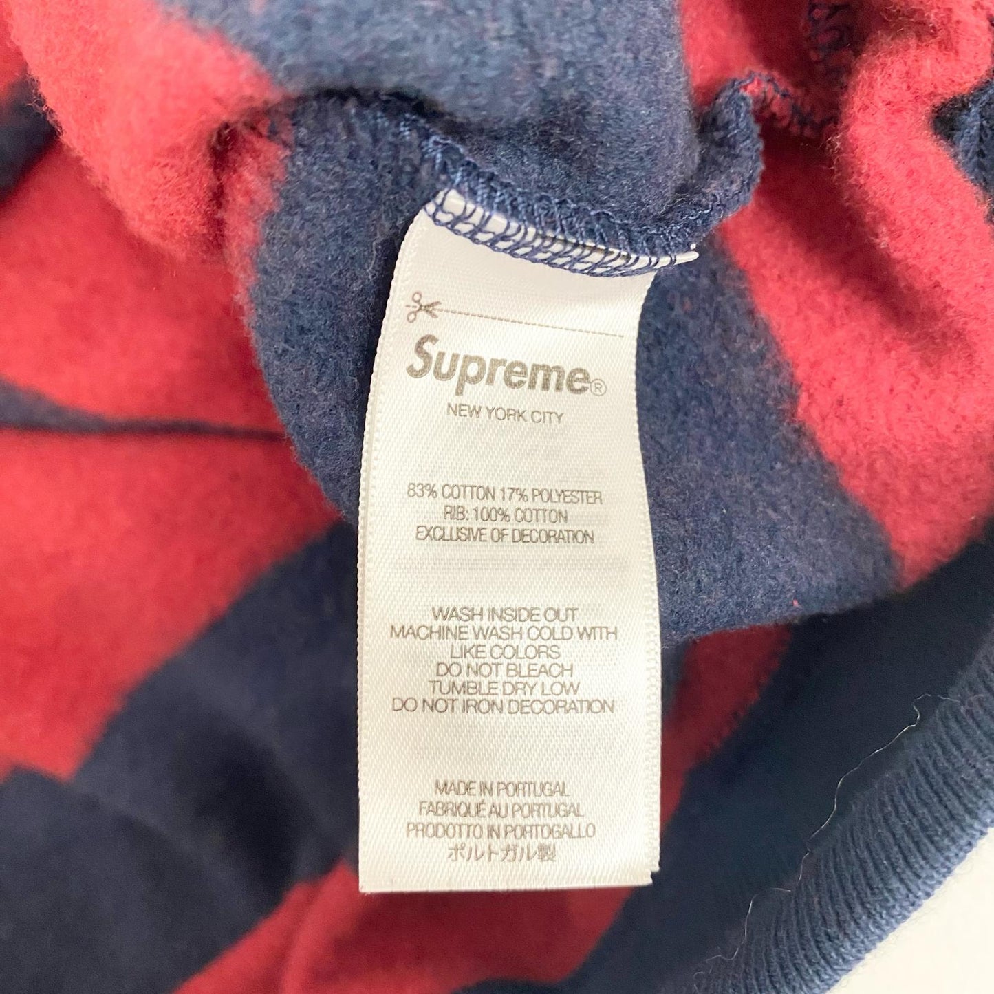 Supreme | シュプリーム ×MARTIN ROSE プルオーバーパーカー ボーダー XLサイズ 24AW パーカー サイズ：XL