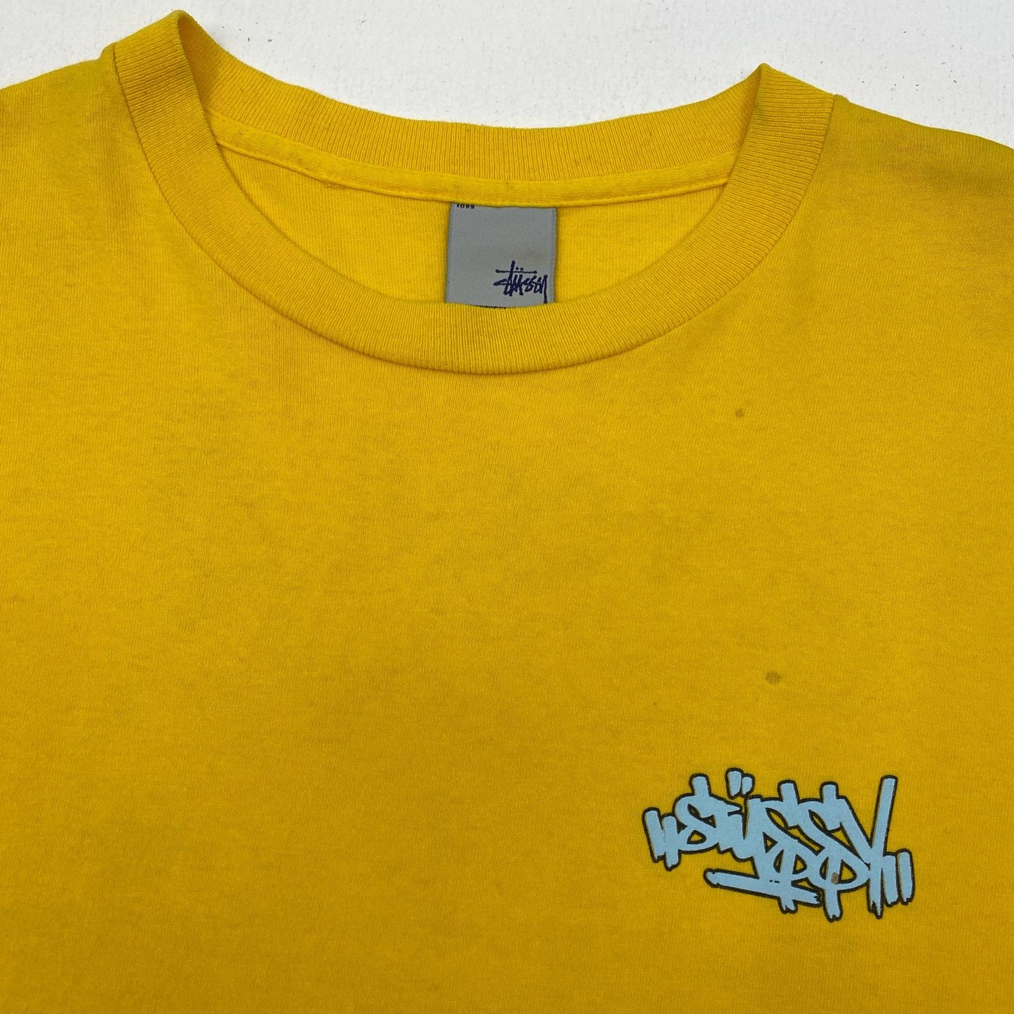 STUSSY | ステューシー ラジカセ ブレイクダンス 半袖Ｔシャツ イエロー サイズ：L【加古川店】