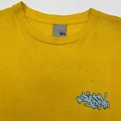STUSSY | ステューシー ラジカセ ブレイクダンス 半袖Ｔシャツ イエロー サイズ：L【加古川店】