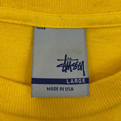 STUSSY | ステューシー ラジカセ ブレイクダンス 半袖Ｔシャツ イエロー サイズ：L【加古川店】