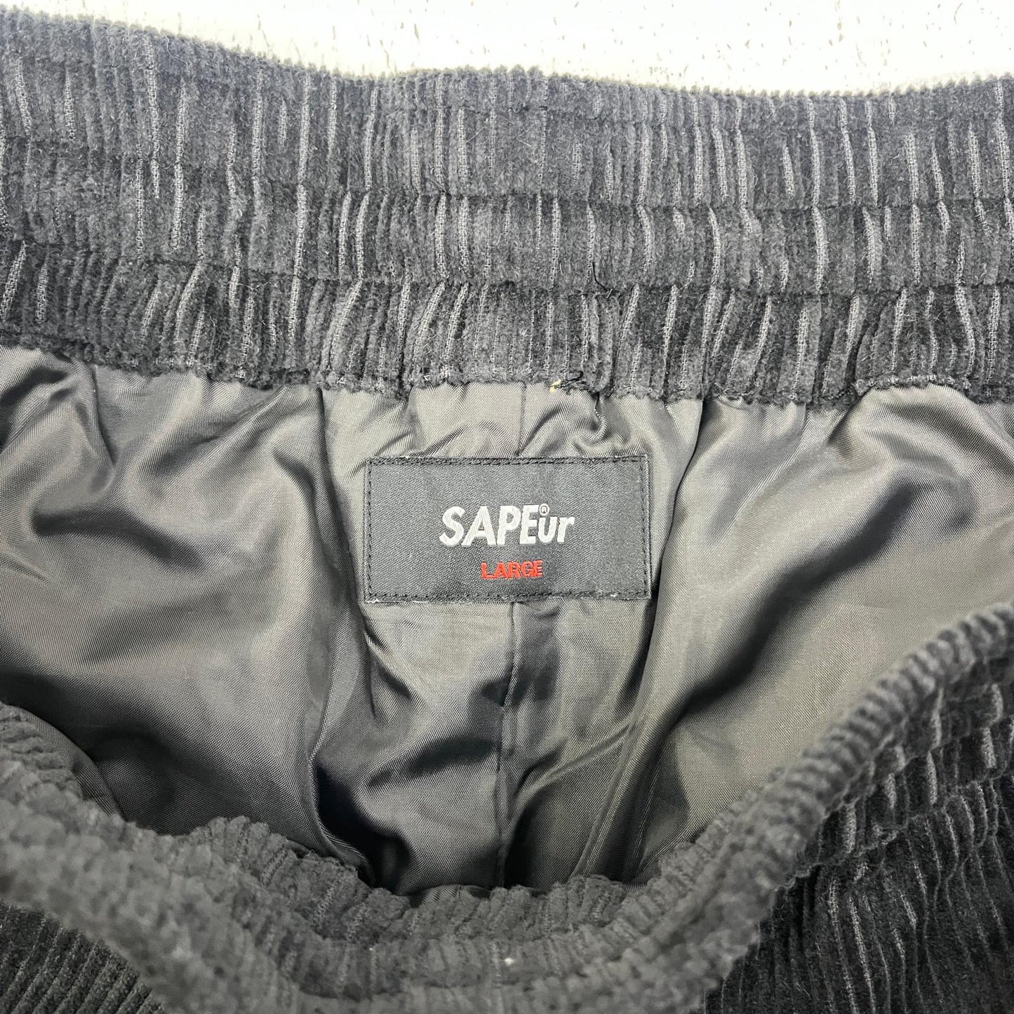 SAPEur | サプール CORDUROY TRACK PANTS パンツ A0023-488 ブラック サイズ：L【加古川店】