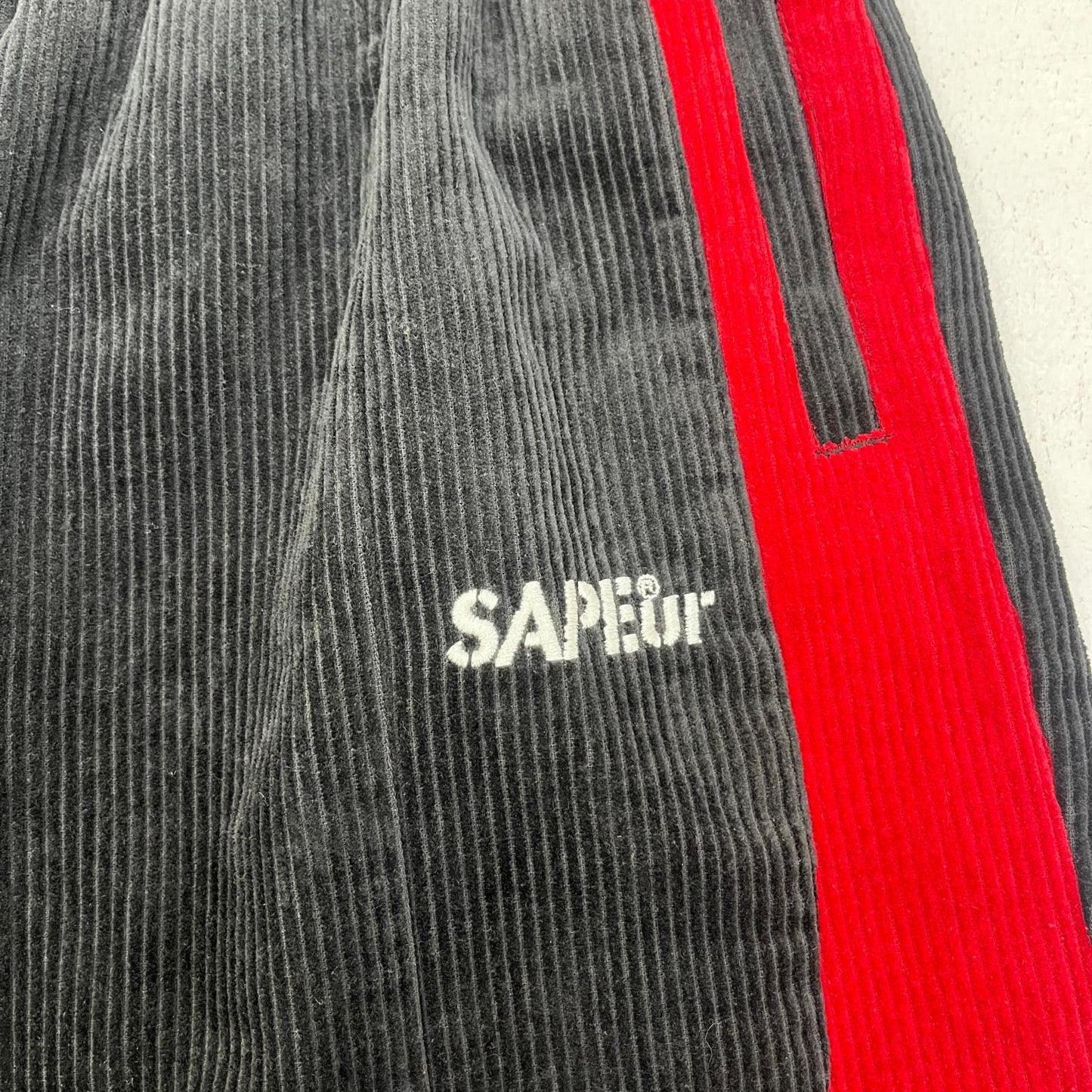 SAPEur | サプール CORDUROY TRACK PANTS パンツ A0023-488 ブラック サイズ：L【加古川店】