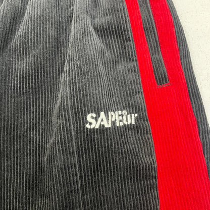 SAPEur | サプール CORDUROY TRACK PANTS パンツ A0023-488 ブラック サイズ：L【加古川店】