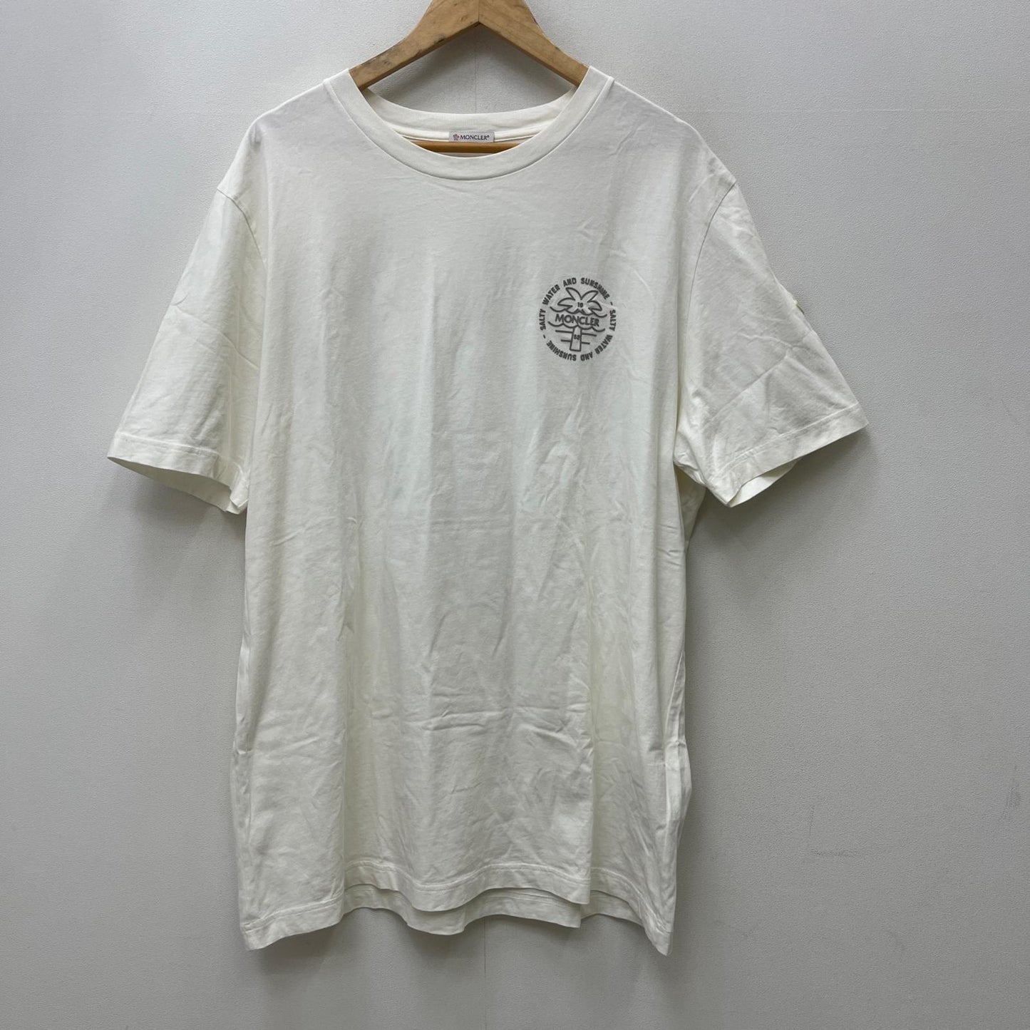 MONCLER | モンクレール SS T-SHIRT:胸/バックプリント 半袖Ｔシャツ J10918C00041/89A17 ホワイト サイズ：XXL【加古川店】