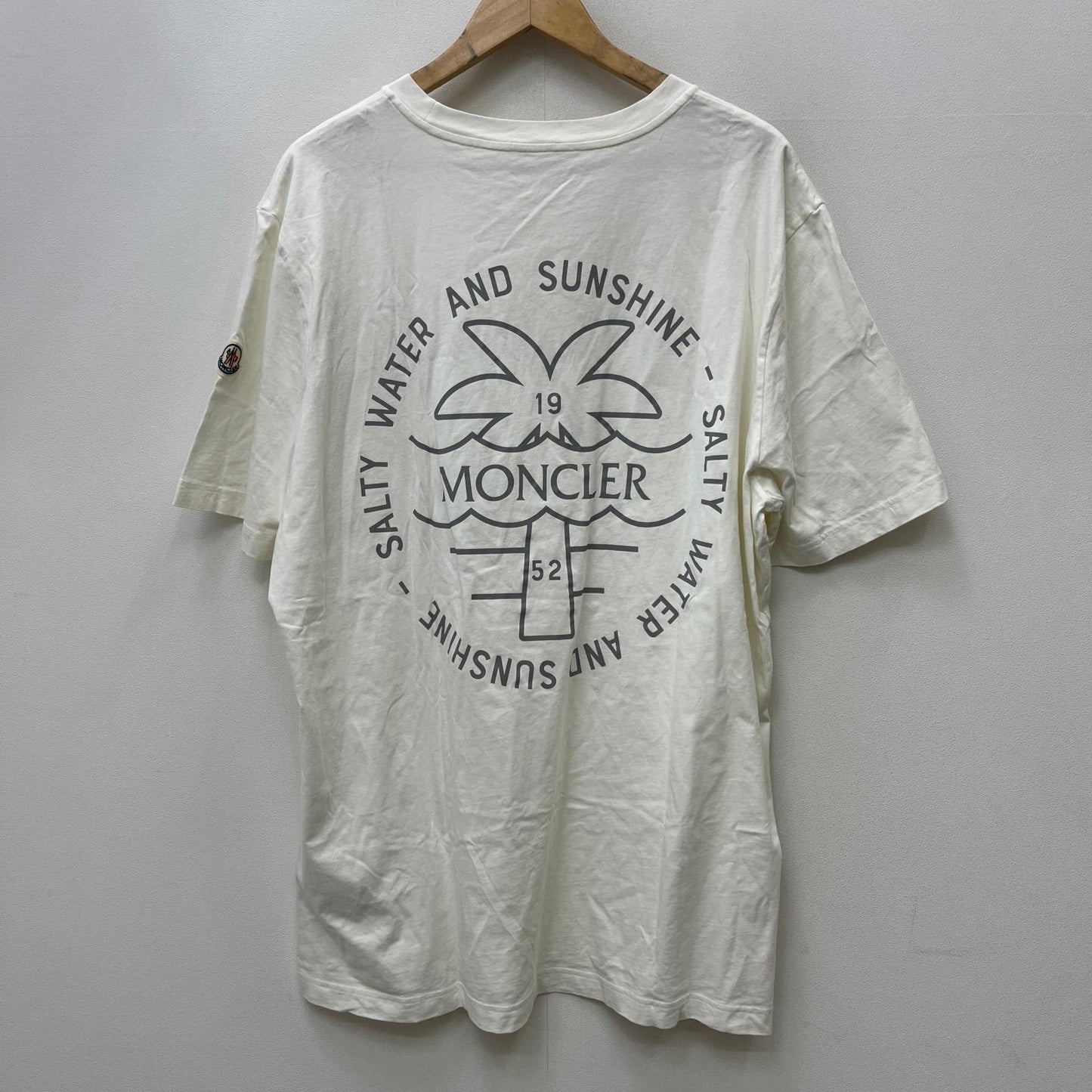 MONCLER | モンクレール SS T-SHIRT:胸/バックプリント 半袖Ｔシャツ J10918C00041/89A17 ホワイト サイズ：XXL【加古川店】