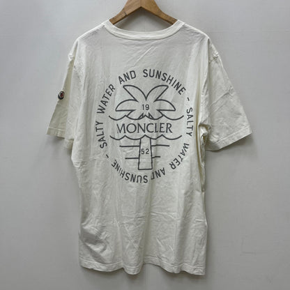 MONCLER | モンクレール SS T-SHIRT:胸/バックプリント 半袖Ｔシャツ J10918C00041/89A17 ホワイト サイズ：XXL【加古川店】