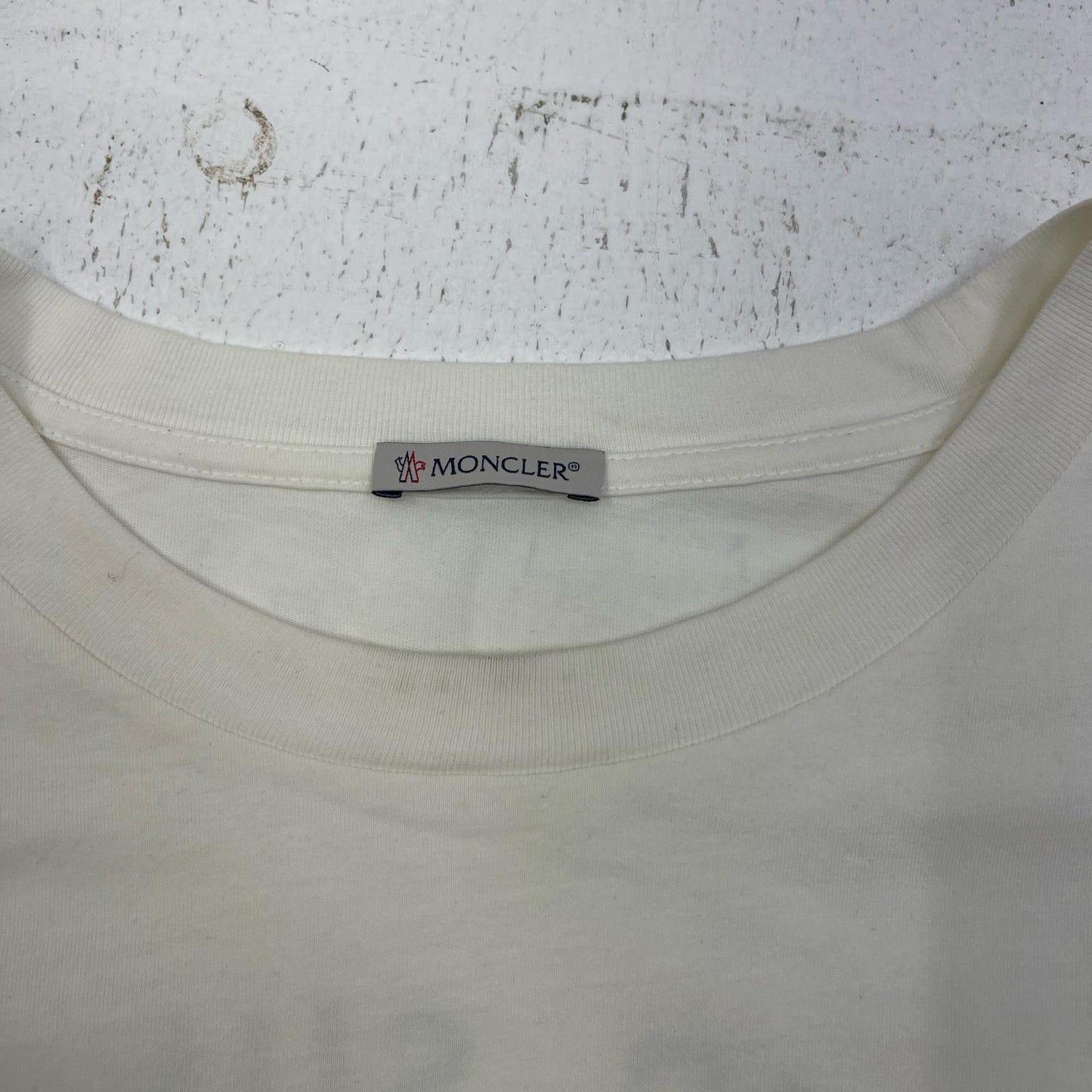 MONCLER | モンクレール SS T-SHIRT:胸/バックプリント 半袖Ｔシャツ J10918C00041/89A17 ホワイト サイズ：XXL【加古川店】