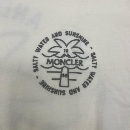 MONCLER | モンクレール SS T-SHIRT:胸/バックプリント 半袖Ｔシャツ J10918C00041/89A17 ホワイト サイズ：XXL【加古川店】