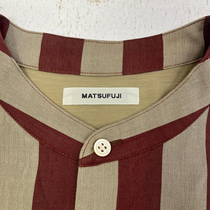 MATSUFUJI/Satin Stripe Pullover Shirt 長袖シャツ M223-0302 サイズ：2【加古川店】