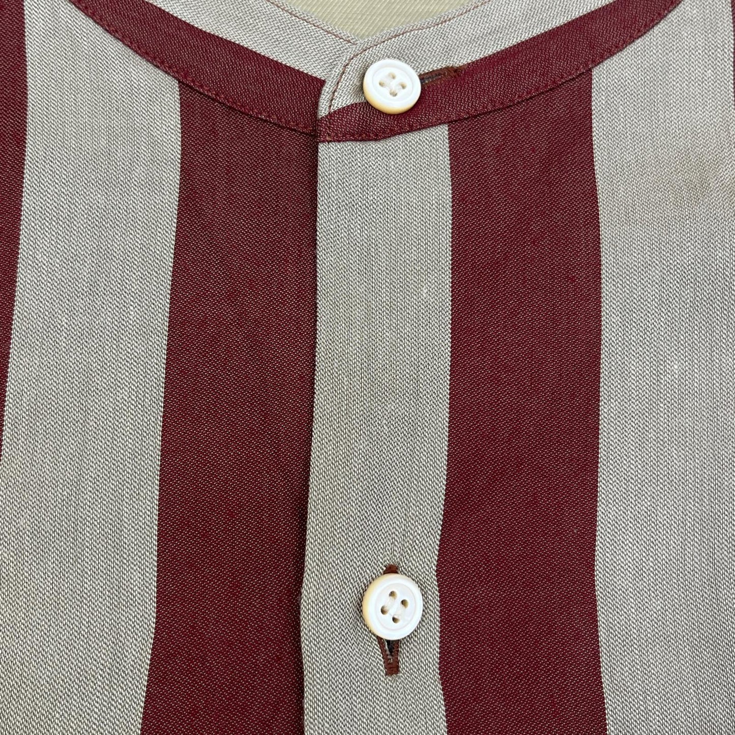 MATSUFUJI/Satin Stripe Pullover Shirt 長袖シャツ M223-0302 サイズ：2【加古川店】