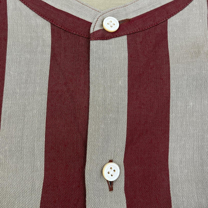 MATSUFUJI/Satin Stripe Pullover Shirt 長袖シャツ M223-0302 サイズ：2【加古川店】