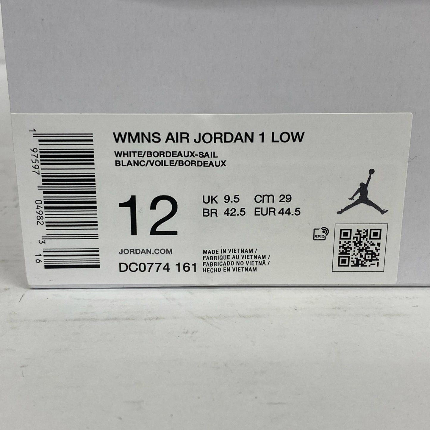 NIKE | ナイキ WMS Air Jordan 1 Low Bordeaux スニーカー DC0774-161 ボルドー/バーガンディー【加古川店】
