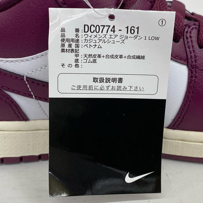NIKE | ナイキ WMS Air Jordan 1 Low Bordeaux スニーカー DC0774-161 ボルドー/バーガンディー【加古川店】