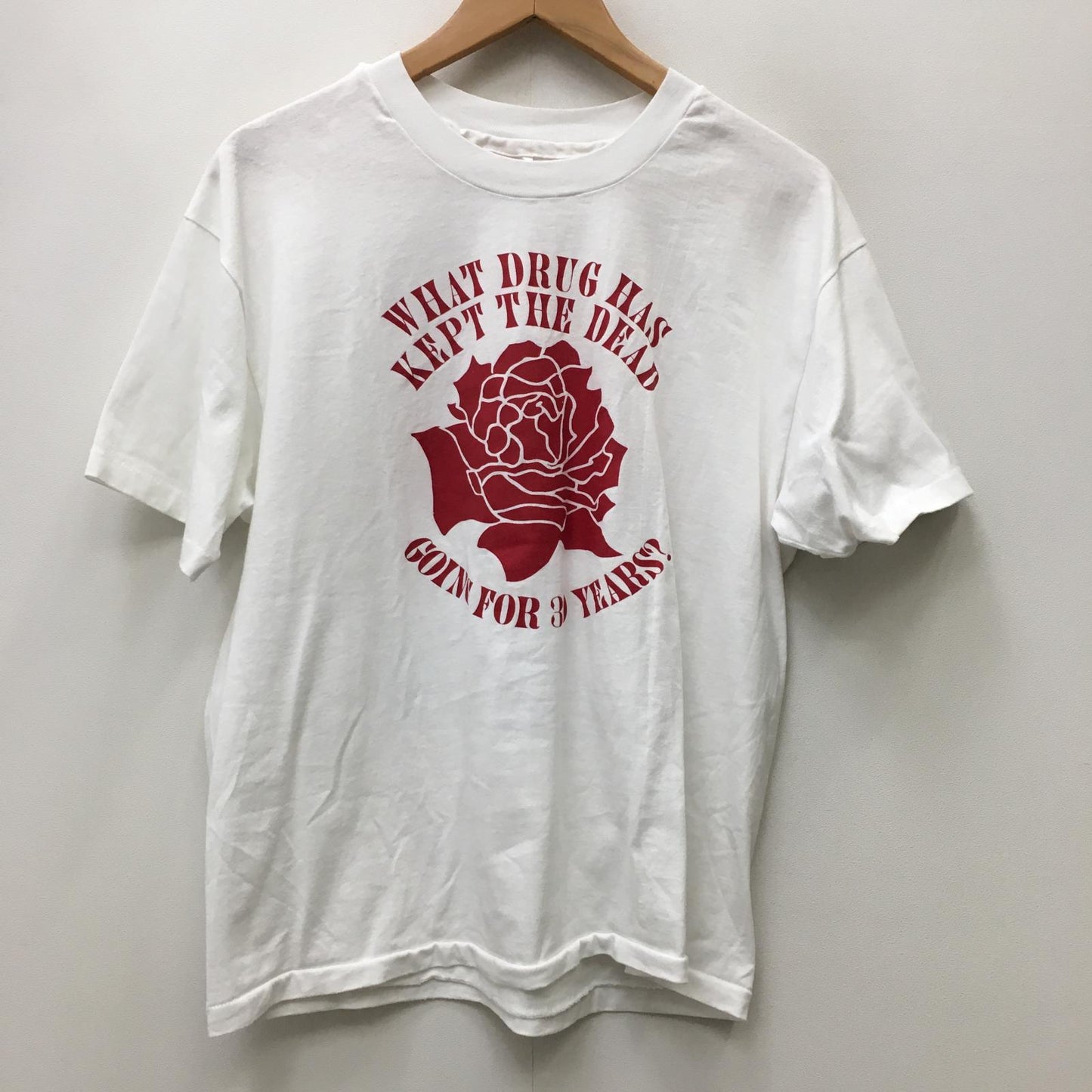GRATEFUL DEAD:ADRENALIN SEE THE DEAD LIVE IN 1995 半袖Ｔシャツ ホワイト サイズ：L【加古川店】