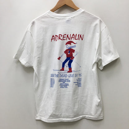 GRATEFUL DEAD:ADRENALIN SEE THE DEAD LIVE IN 1995 半袖Ｔシャツ ホワイト サイズ：L【加古川店】