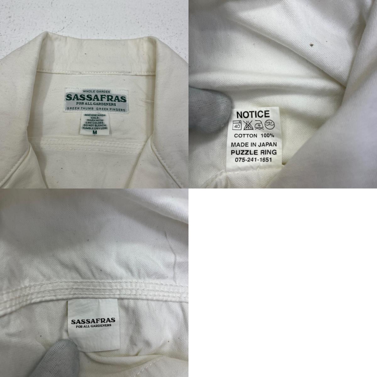 SASSAFRAS | ササフラス バーティカルガーデンハーフジャケット その他アウター ホワイト サイズ：M【加古川店】