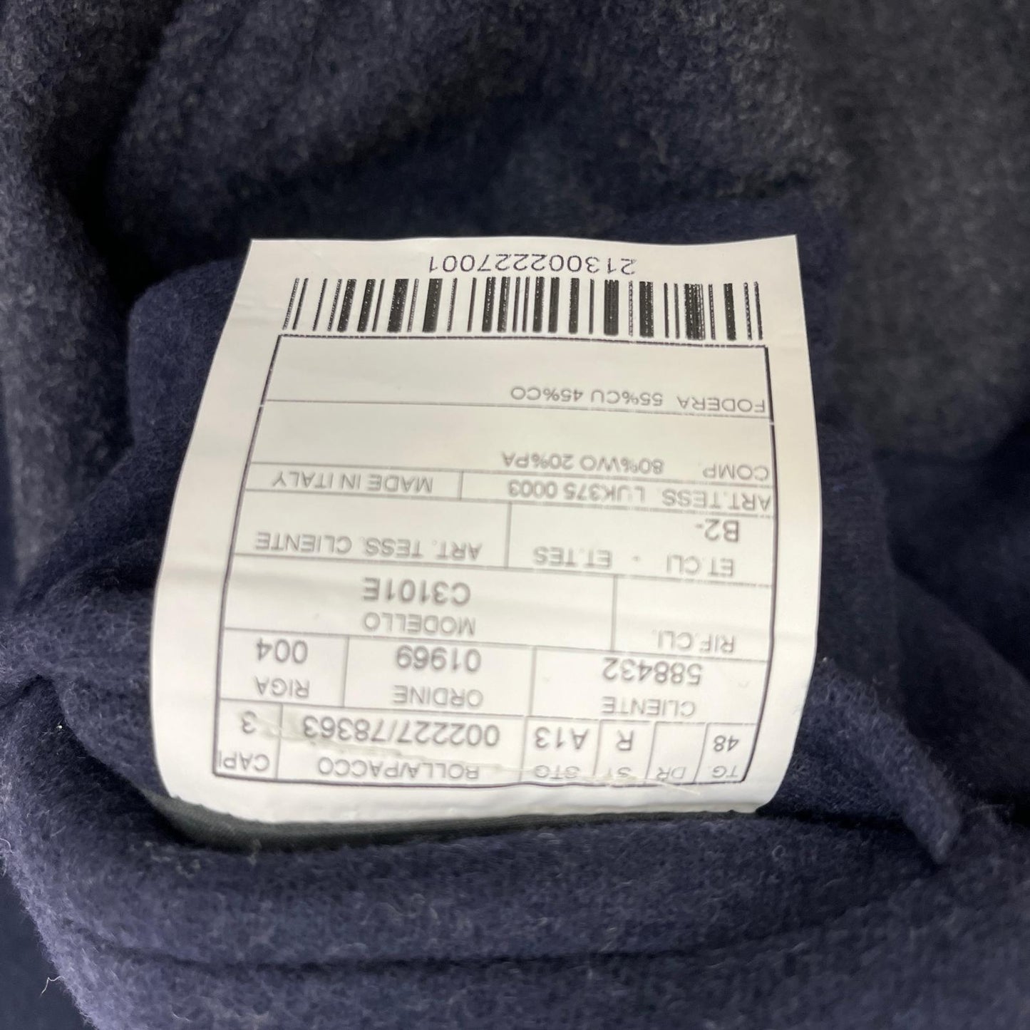 BOGLIOLI | ボリオリ その他アウター ダークネイビー サイズ：48【加古川店】
