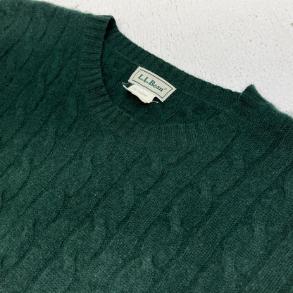 L.L.Bean | エルエルビーン cable knit ニット グリーン サイズ：L【加古川店】