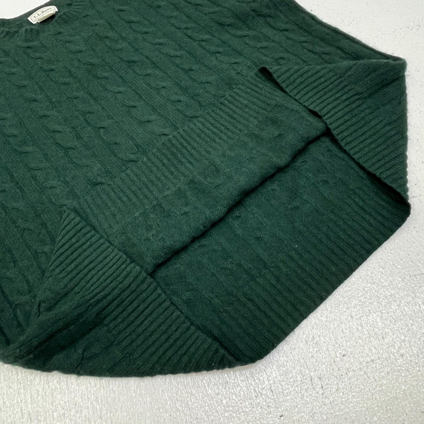 L.L.Bean | エルエルビーン cable knit ニット グリーン サイズ：L【加古川店】
