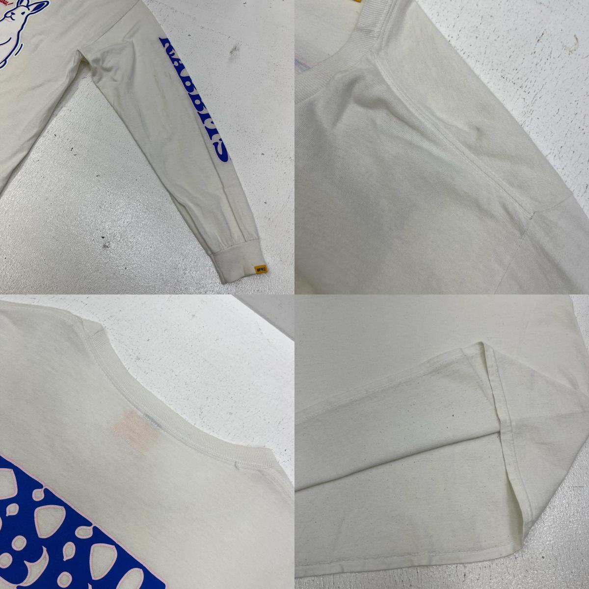 #FR2 | エフアールツー PLAYING RABBITS L/S T-SHIRT 長袖Ｔシャツ ホワイト サイズ：L【加古川店】