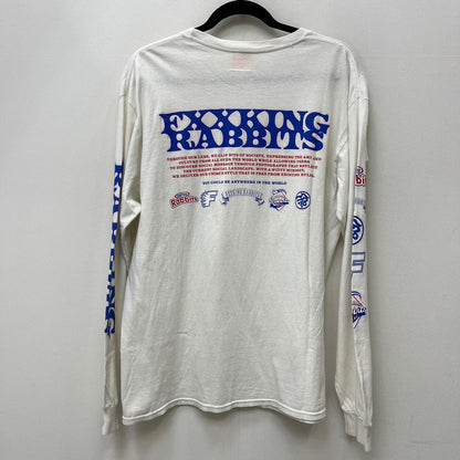 #FR2 | エフアールツー PLAYING RABBITS L/S T-SHIRT 長袖Ｔシャツ ホワイト サイズ：L【加古川店】