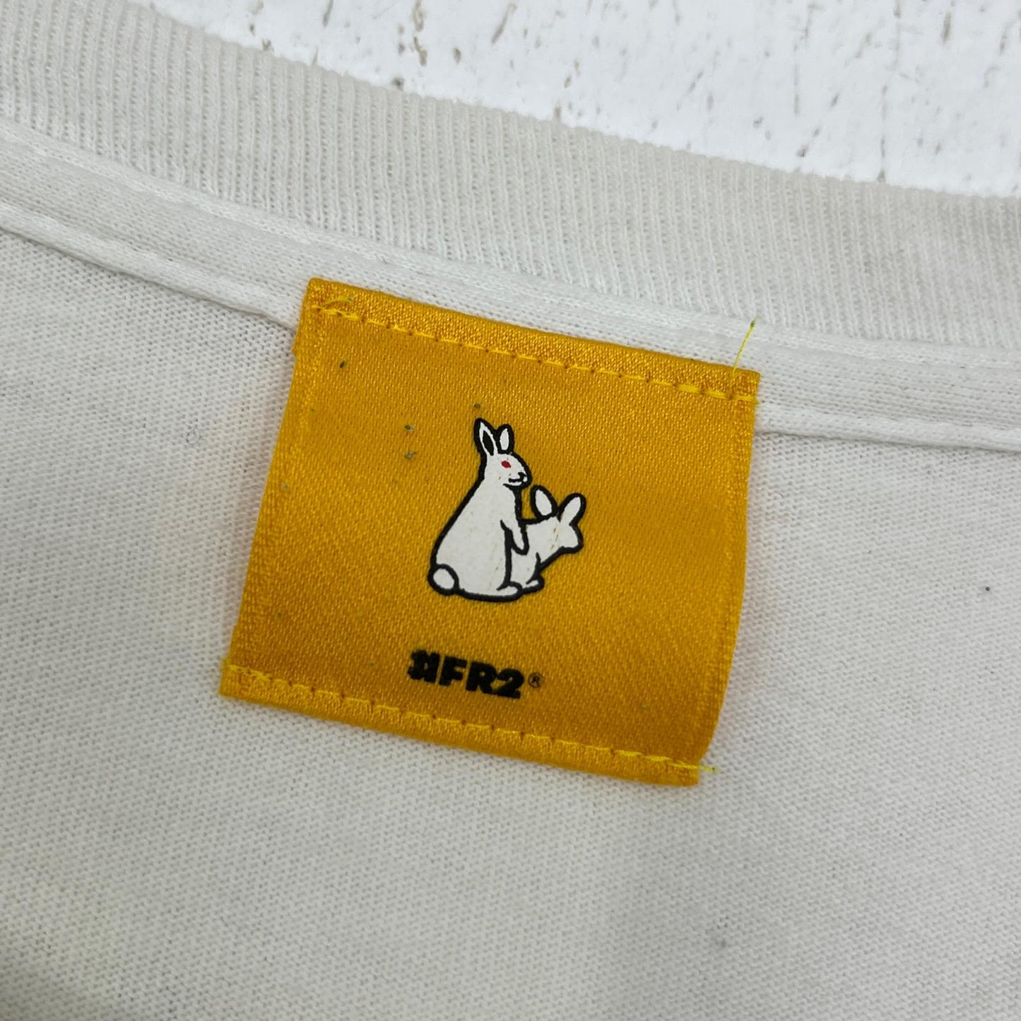 #FR2 | エフアールツー PLAYING RABBITS L/S T-SHIRT 長袖Ｔシャツ ホワイト サイズ：L【加古川店】