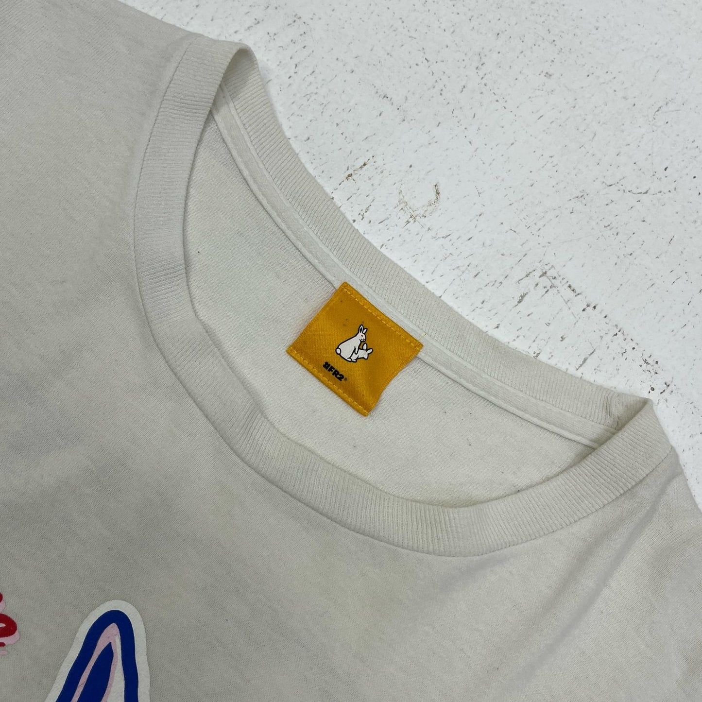 #FR2 | エフアールツー PLAYING RABBITS L/S T-SHIRT 長袖Ｔシャツ ホワイト サイズ：L【加古川店】