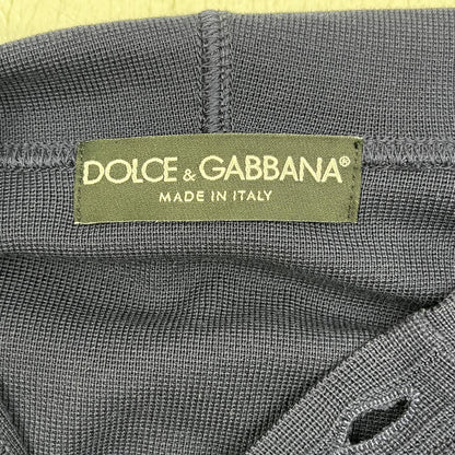 DOLCE & GABBANA | ドルチェアンドガッバーナ SILK HOODIE カーディガン GHC05K/F43A4 ネイビー サイズ：50【加古川店】