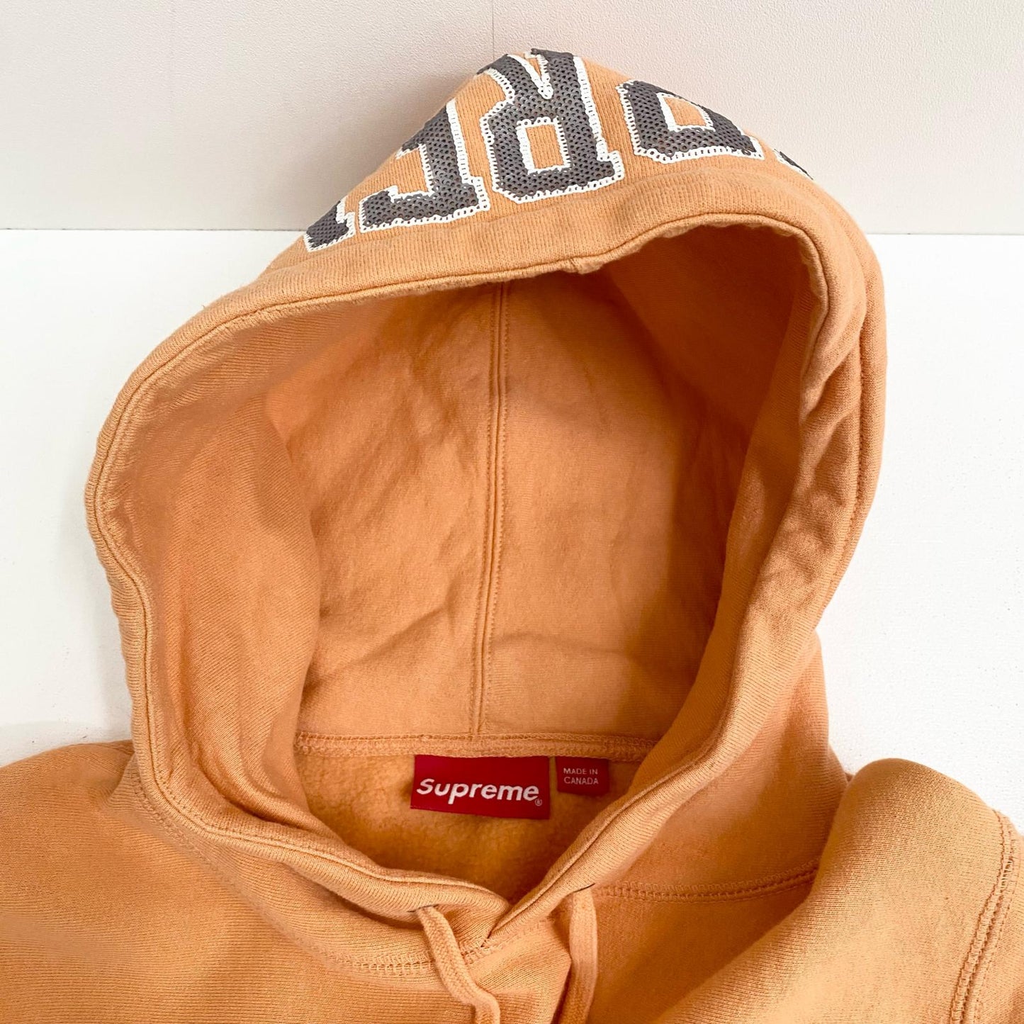 Supreme | シュプリーム Sequin Arc Hooded Sweatshirt プルオーバーパーカー オレンジ Sサイズ 19SS パーカー オレンジ サイズ：S