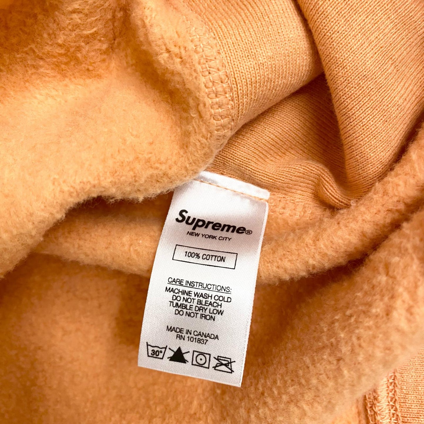 Supreme | シュプリーム Sequin Arc Hooded Sweatshirt プルオーバーパーカー オレンジ Sサイズ 19SS パーカー オレンジ サイズ：S