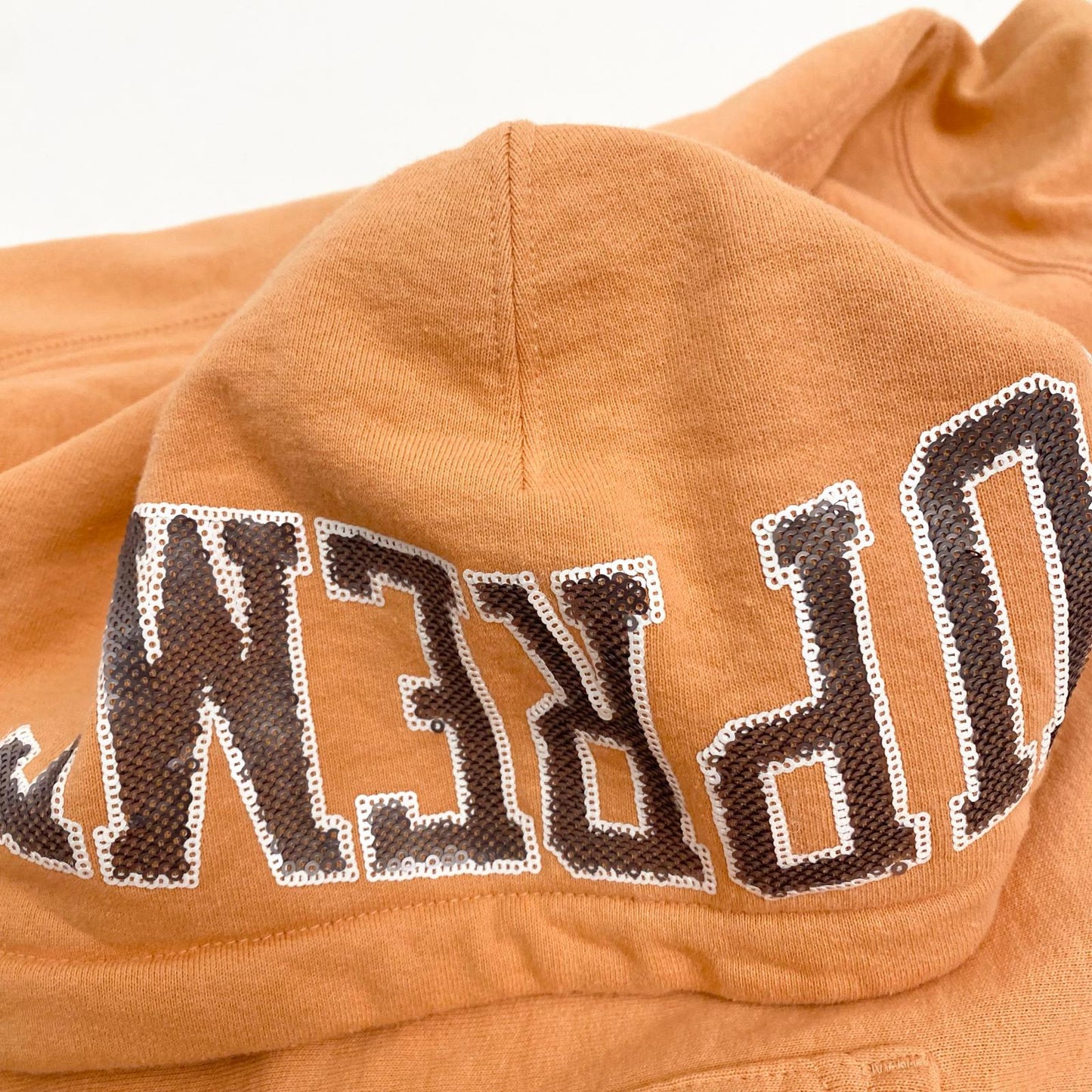 Supreme | シュプリーム Sequin Arc Hooded Sweatshirt プルオーバーパーカー オレンジ Sサイズ 19SS パーカー オレンジ サイズ：S