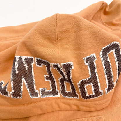 Supreme | シュプリーム Sequin Arc Hooded Sweatshirt プルオーバーパーカー オレンジ Sサイズ 19SS パーカー オレンジ サイズ：S