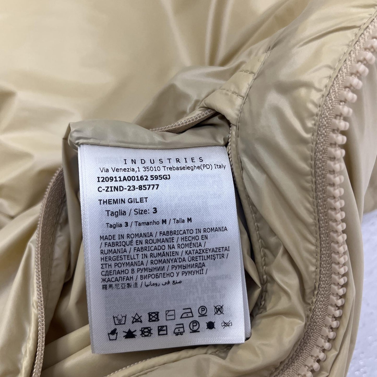 MONCLER | モンクレール THEMIN GILET ダウンベスト I20911A00162 ベージュ サイズ：3【加古川店】