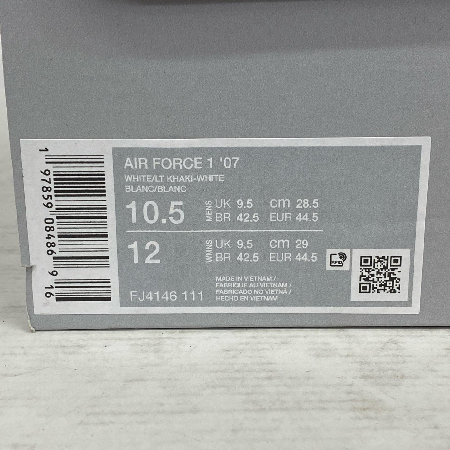 NIKE | ナイキ Air Force 1 Low '07 スニーカー FJ4146-111 ホワイト【加古川店】