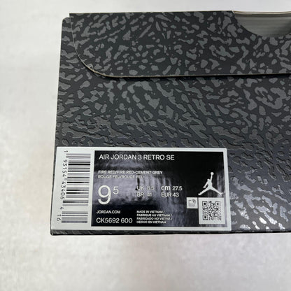 NIKE | ナイキ Air Jordan 3 Retro SE スニーカー CK5692-600 レッド【加古川店】