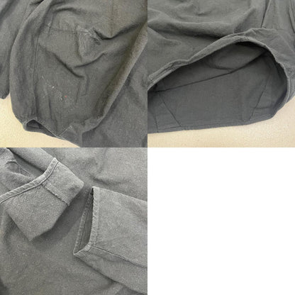Zip Up Turtle Smock 長袖Ｔシャツ ブラック【加古川店】